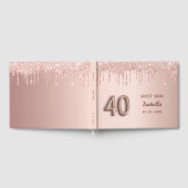 Livre D'or gouttes d'or rose 40e anniversaire (Complet)