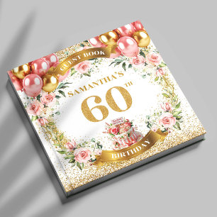 Livre D'or Graceful Boho 60e anniversaire Guest Book Parties