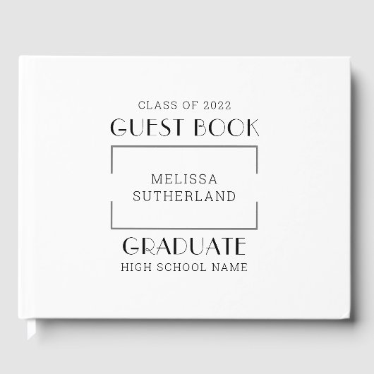 Livre D'or Graduation 2025 Simple Grad Party (Recto)