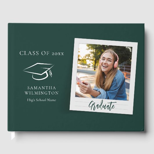 Livre D'or Graduation 2026 Photo Script Grad Party (Recto)