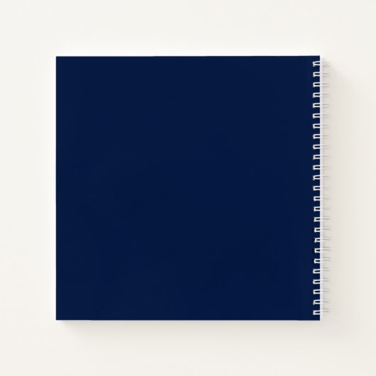 Livre d'or graduation bleu marine blanc nom (Dos)