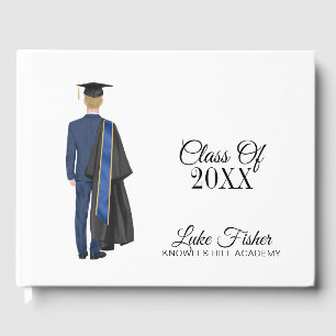 Livre D'or Graduation Leavers Party Guest Book Young Man