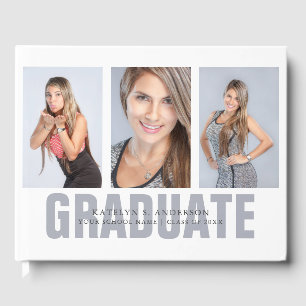 Livre D'or Graduation Photo Collage Custom Guest Book