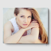 Livre D'or Graduation photo de script noir moderne (Verso)