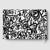 Livre D'or Graffiti Couronne noir orange anniversaire (Verso)