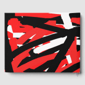 Livre D'or Graffiti noir, blanc et rouge (Verso)