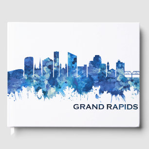 Livre D'or Grand Rapids Michigan Skyline Blue