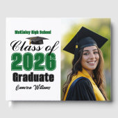 Livre D'or Green Class of 2026 Graduation Photo (Recto)