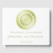 Livre D'or Green Lace Mandala Wedding (Recto)