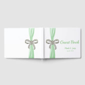 Livre d'or Green Ribbon Diamond Bow Mariage (Complet)