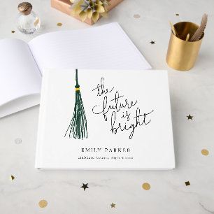Livre D'or Green Tassel L'Avenir Est Une Bonne Graduation