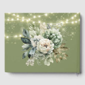 Livre D'or Green White Peony Lights Mariage (Verso)