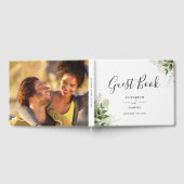 Livre D'or Greenery Floral Elegant Script Photo Wedding (Complet)