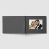 Livre D'or Gris Élégant Moderne Simple Script Mariage photo (Complet)