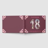 Livre D'or Gros 18e anniversaire Photo Collage Fleur Fille Ro (Complet)