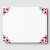 Livre D'or Gros 3e anniversaire photo Collage Fleur Fille Bla (Verso)