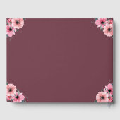 Livre D'or Grosse 21e anniversaire Photo Collage Fleur Fille  (Verso)