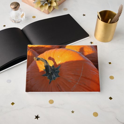 Livre D'or Grosse Citrouille Orange (Recto ouvert)