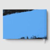 Livre D'or Grunge Blue Black Bar Mitzvah (Verso)