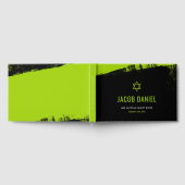 Livre D'or Grunge Lime Green Black Bar Mitzvah (Complet)