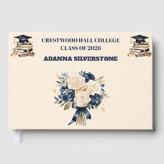 Livre D'or Guest Book-Custom Name & Year Keepsake