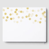 Livre D'or Guestbook 70e anniversaire Gold Foil Parties scint (Verso)