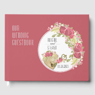 Livre D'or Guide du Mariage de verrou et clé ronde