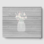 Livre D'or Guirlande lumineuse en bois gris rustique pour la (Verso)