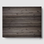 Livre D'or Guirlande lumineuse en bois pour mariage rustique  (Verso)