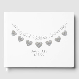 Livre D'or Guirlande pour les 60 ans de mariage en diamants