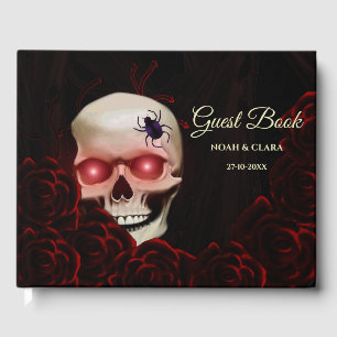 Livre D'or Halloween gothique morose floral effrayant