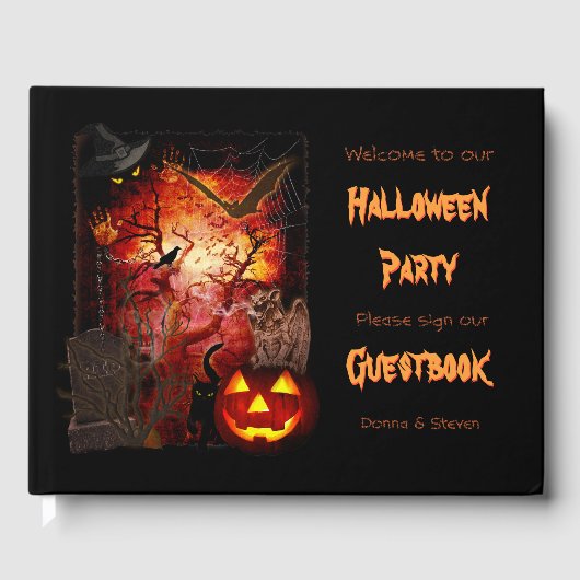 Livre D'or Halloween Party (personnalisable) (Recto)