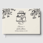 Livre D'or Hand Drawn Scribbles/Doodles Wedding (Recto)