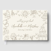 Livre D'or Hand Drawn Vintage Whimsical Wedding (Recto)