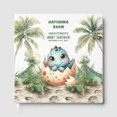 Livre D'or Hatching Bientôt Boy Baby Guest Keepsaké (Recto)