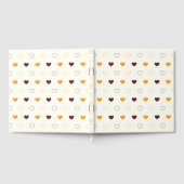 Livre D'or Heart Pattern with Orange & Brown Hearts (Complet)