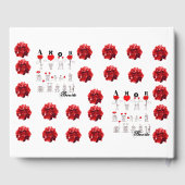 Livre D'or hearts and flowers (Verso)