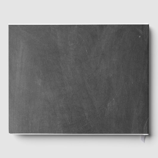 Livre D'or Heureux toujours après Chalkboard Mariage (Verso)