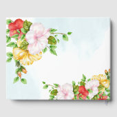 Livre D'or Hibiscus Mariage floral tropical (Verso)