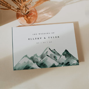 Livre D'or Highland   Mariage de montagne aquarelle