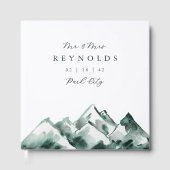 Livre D'or Highland | Watercolor Mountain Wedding (Recto)