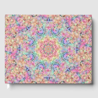 Livre D'or Hippie Pastel Couleurs Vintage Kaleidoscope fracta