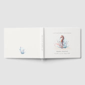 Livre D'or Hippocampe sous-marin Algues Corail Anniversaire T (Complet)