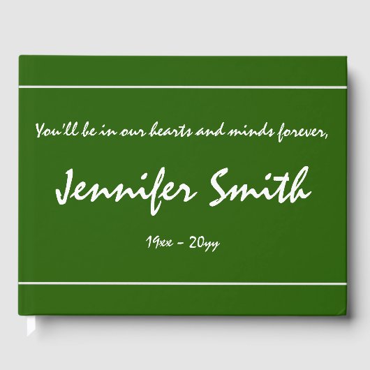 Livre d'or Histoires basiques et sobres (Recto)