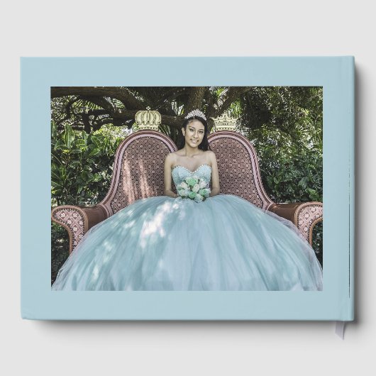 Livre D'or Hiver bleu glace à Paris (Verso)