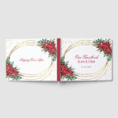 Livre D'or Hiver Poinsettia Mariage de Noël (Complet)