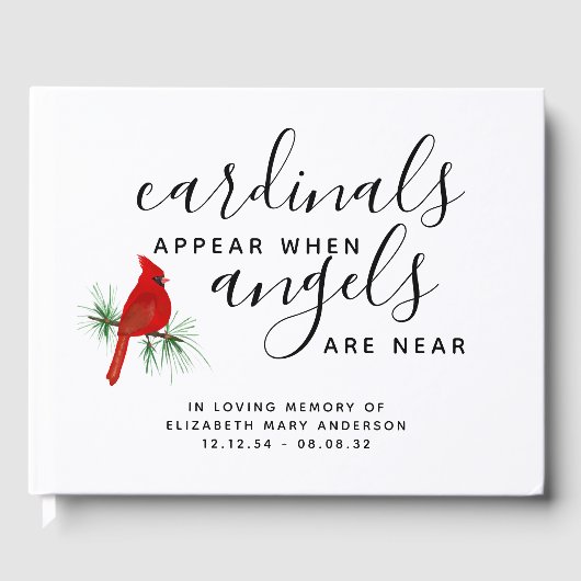 Livre D'or Hommage au Cardinal Remembrance (Recto)