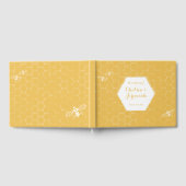Livre D'or Honey Bee Jaune Motif Mariage personnalisé (Complet)