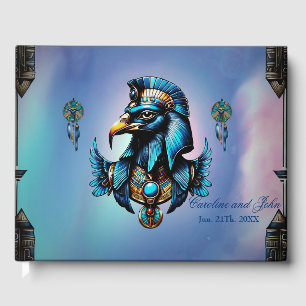 Livre D'or Horus le dieu faucon égyptien.