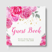 Livre D'or Hot Pink Floral Bridal Shower (Recto)